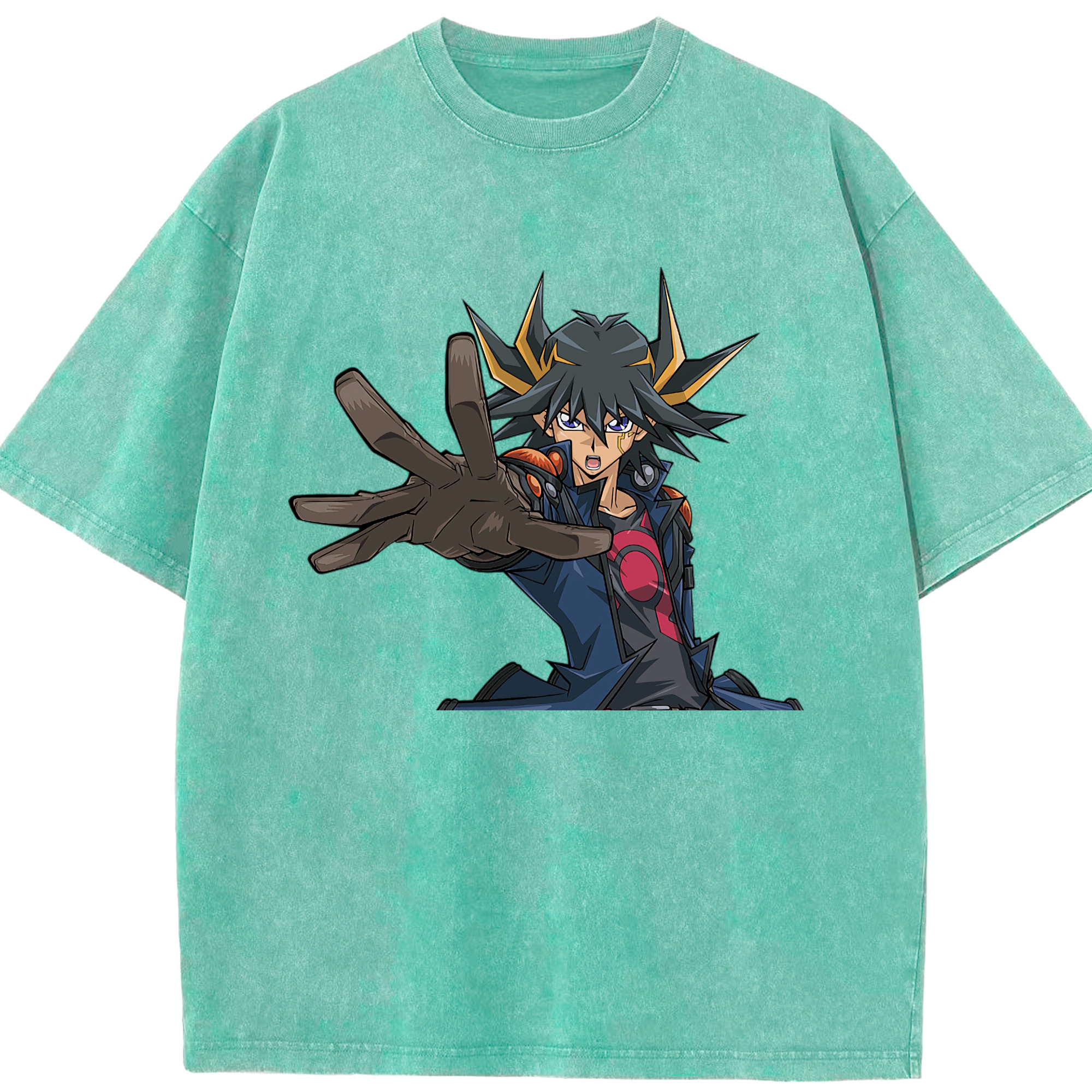 （画像用） 遊☆戯☆王 Yu-Gi-Oh! 綿100% ヴィンテージ風 半袖Tシャツ（フロントプリント）